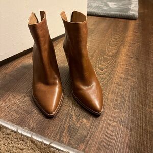 Lucky Brand Ankle Boot Size 8 Beige
 Never Worn